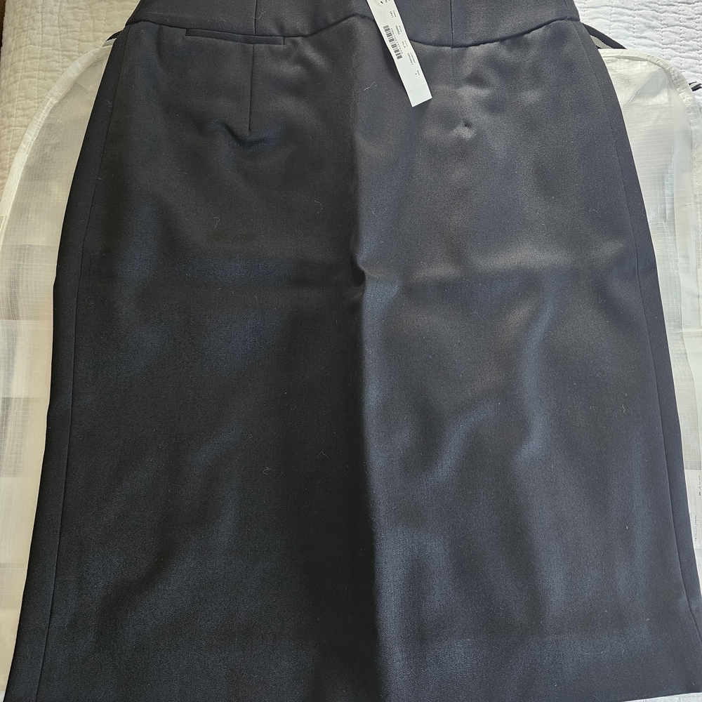 J. Crew 100% Wool Classic Black Pencil Skirt